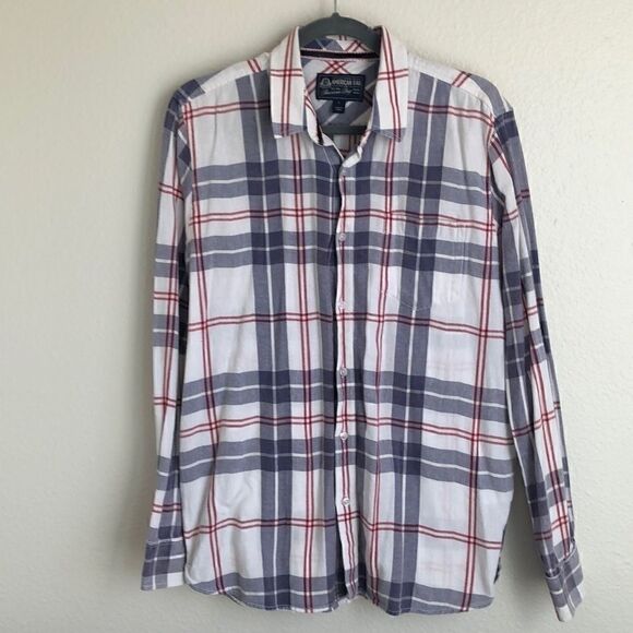 American Rag Plaid Flannel Shirt - Picture 1 of 5
